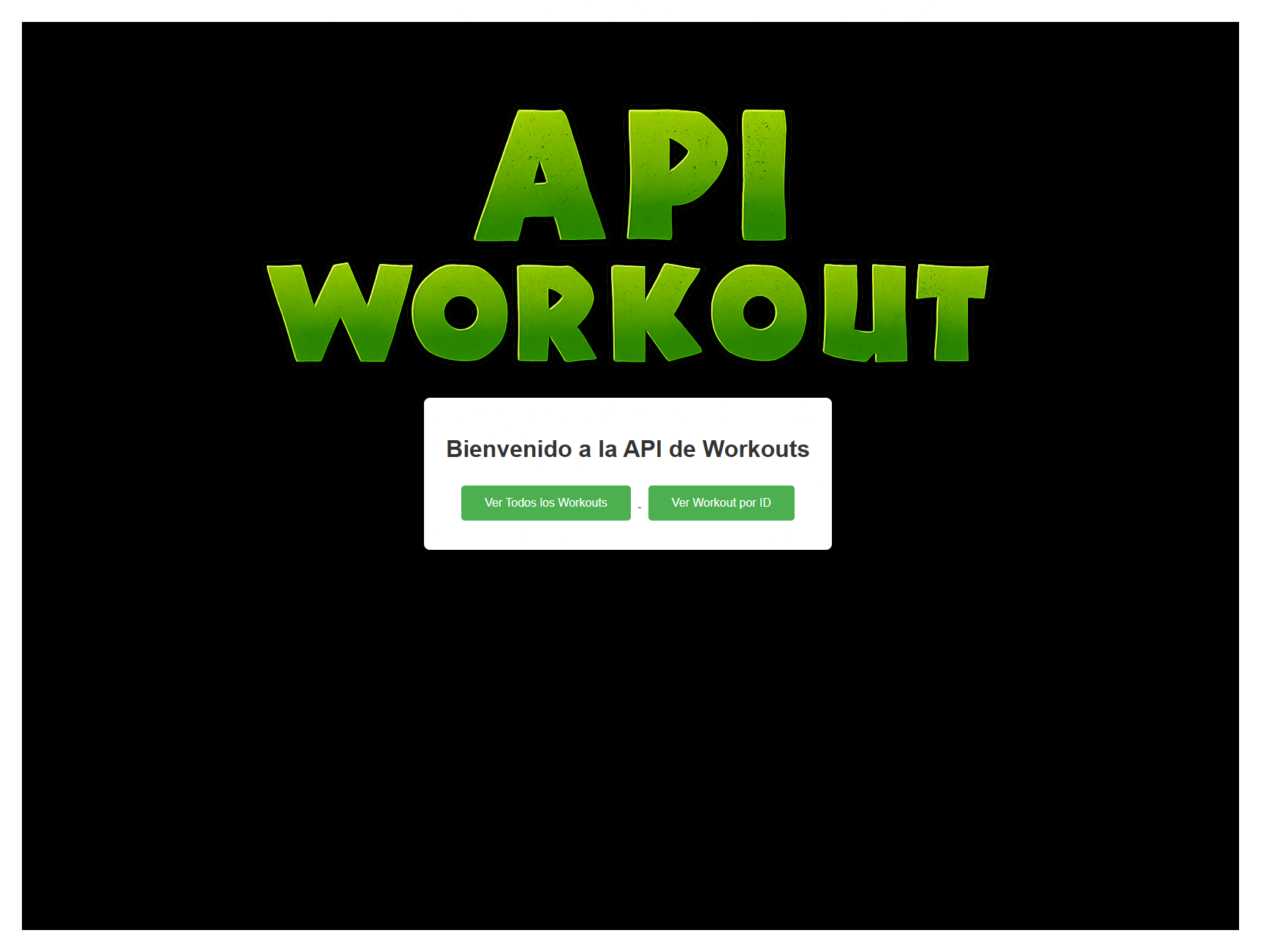 API Workout Project